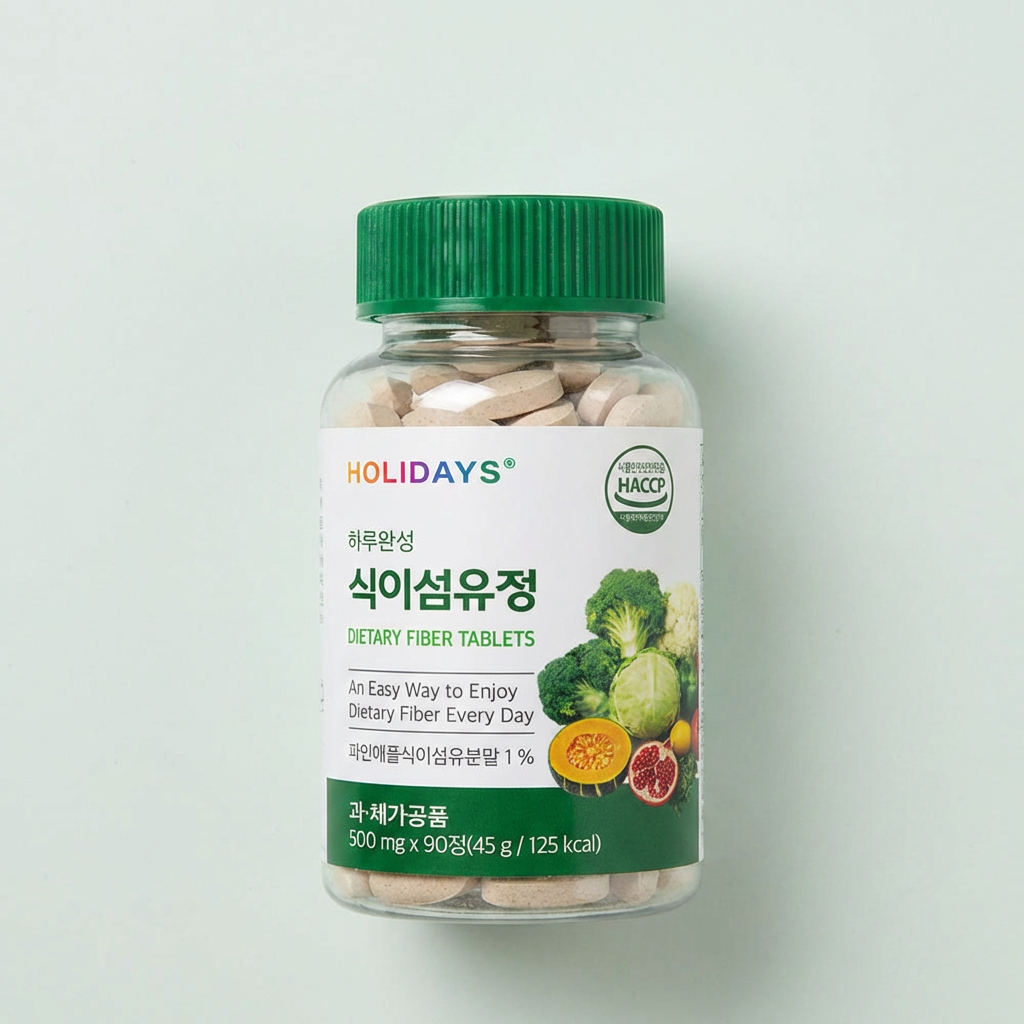 홀리데이즈 하루완성 식이섬유정, 90정, 2병