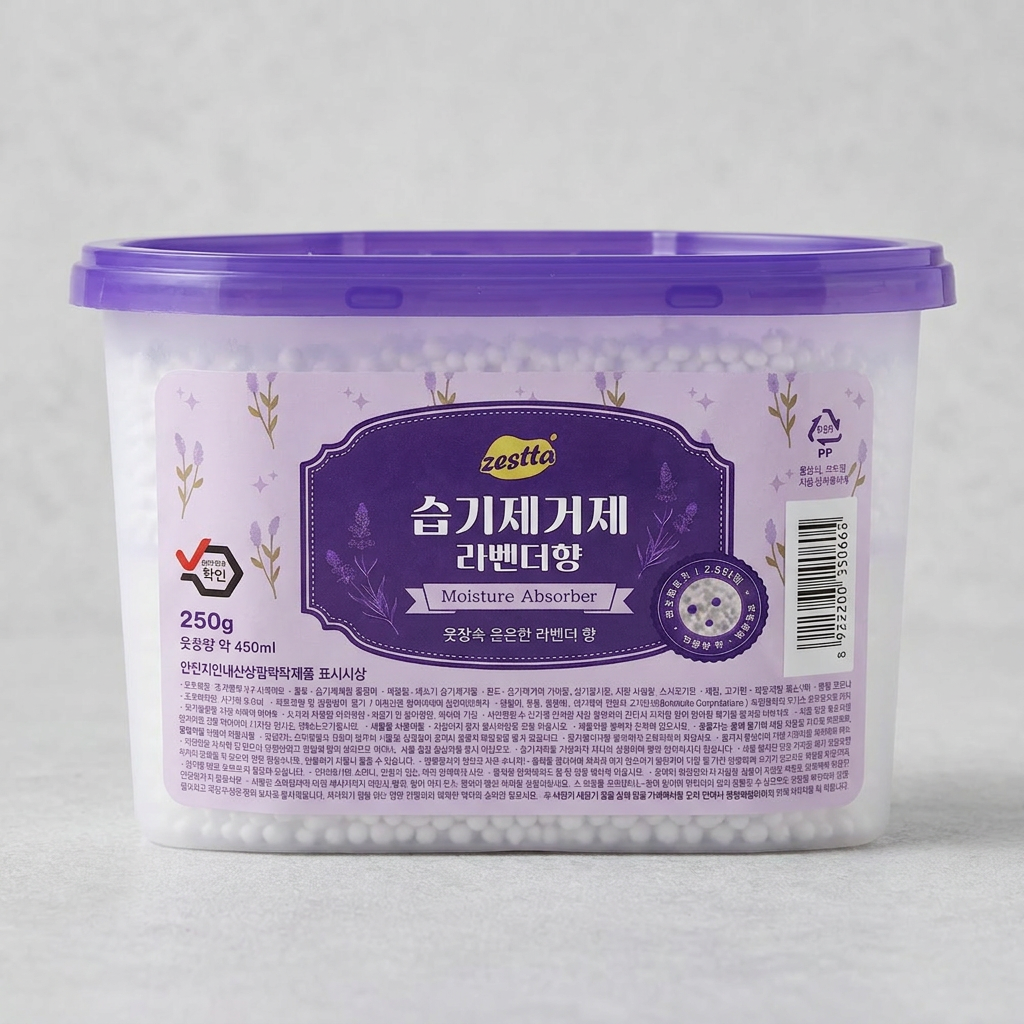 제스타 습기제거제, 라벤더향, 250g, 18개