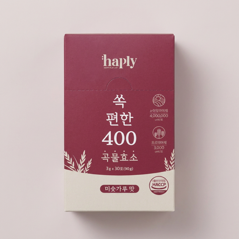 해플리 쏙 편한 400만 곡물효소, 30포, 1박스
