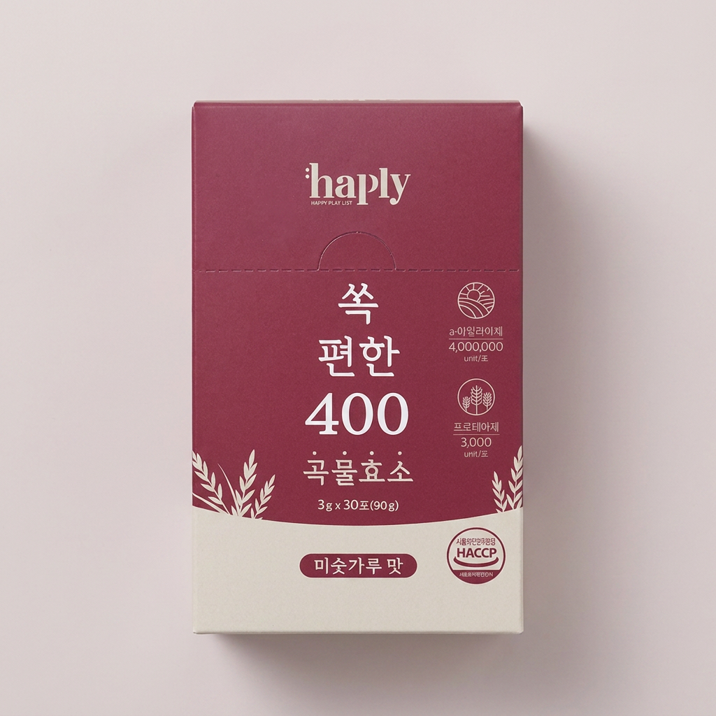 해플리 쏙 편한 400만 곡물효소, 30포, 1박스