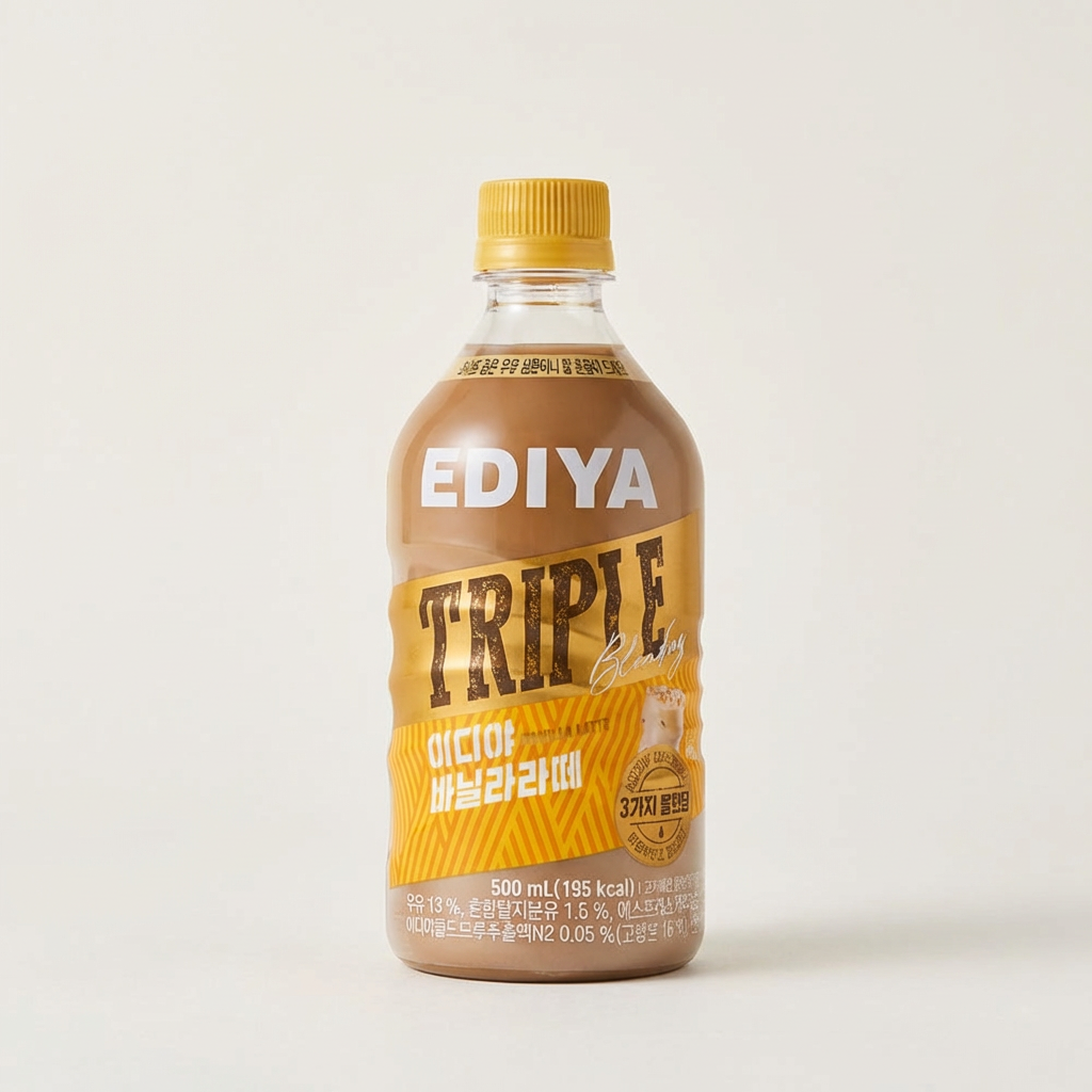 이디야커피 바닐라 라떼, 500ml, 24개