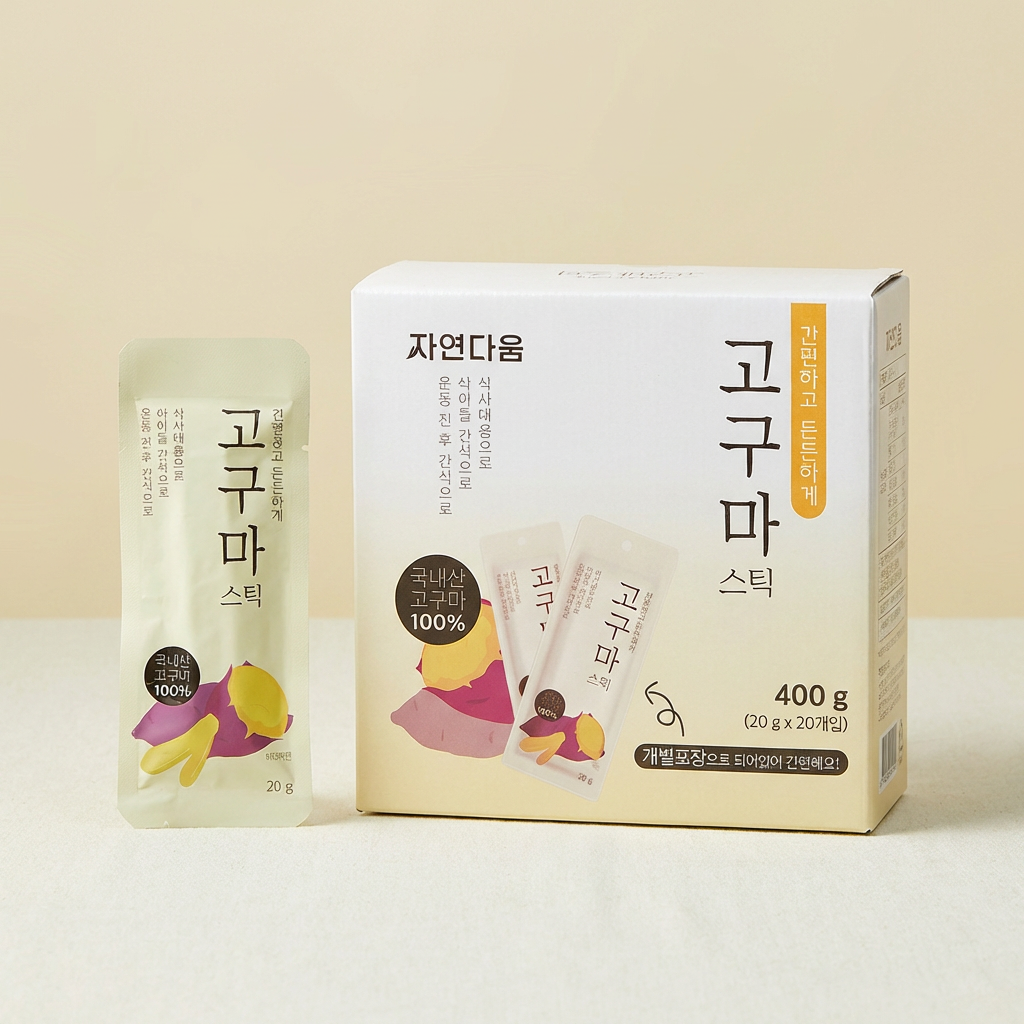 자연다움 고구마 스틱, 20g, 20개