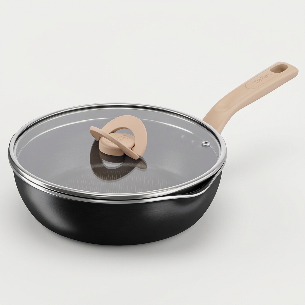 테팔 인덕션 원픽 냄비팬 플러스, 트러플블랙, 24cm, 1개