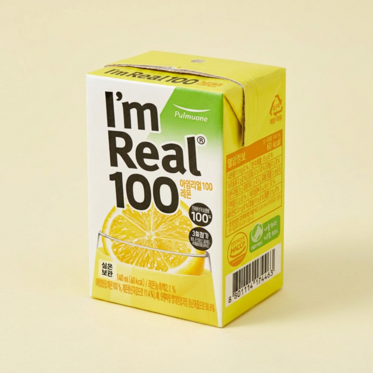 풀무원 아임리얼100 레몬, 140ml, 24팩