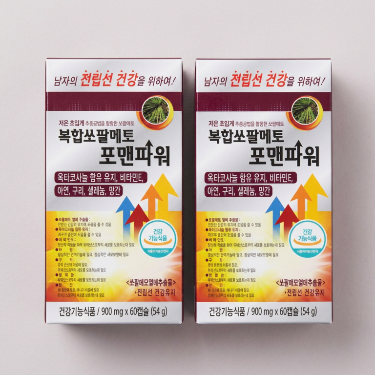 한미양행 복합 쏘팔메토 포맨파워, 900mg, 60캡슐, 2개