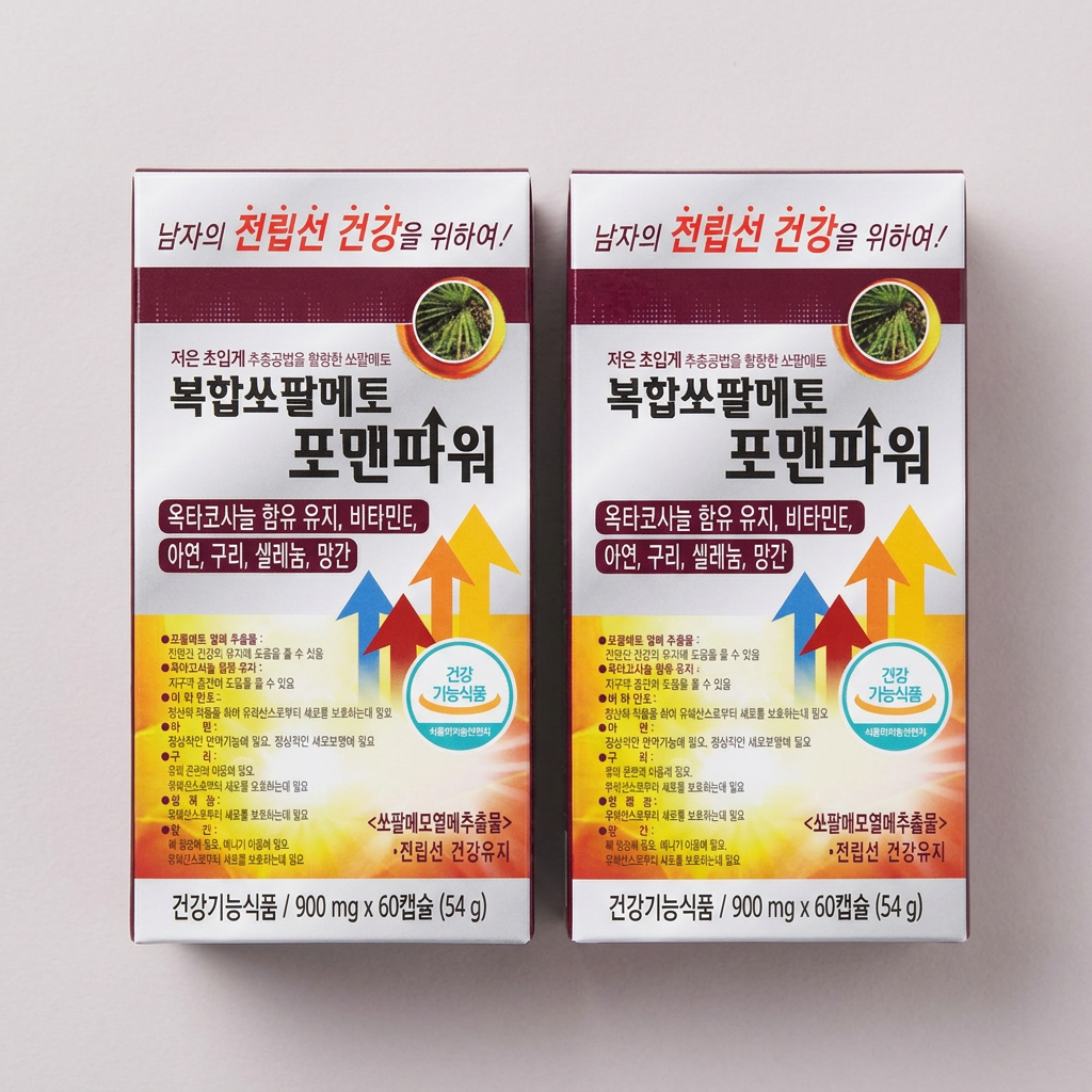 한미양행 복합 쏘팔메토 포맨파워, 900mg, 60캡슐, 2개