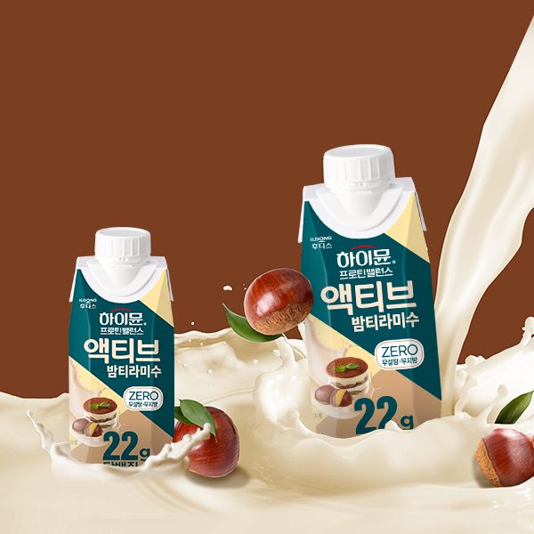 하이뮨 프로틴 밸런스 액티브 제로, 밤티라미수, 250ml, 18개