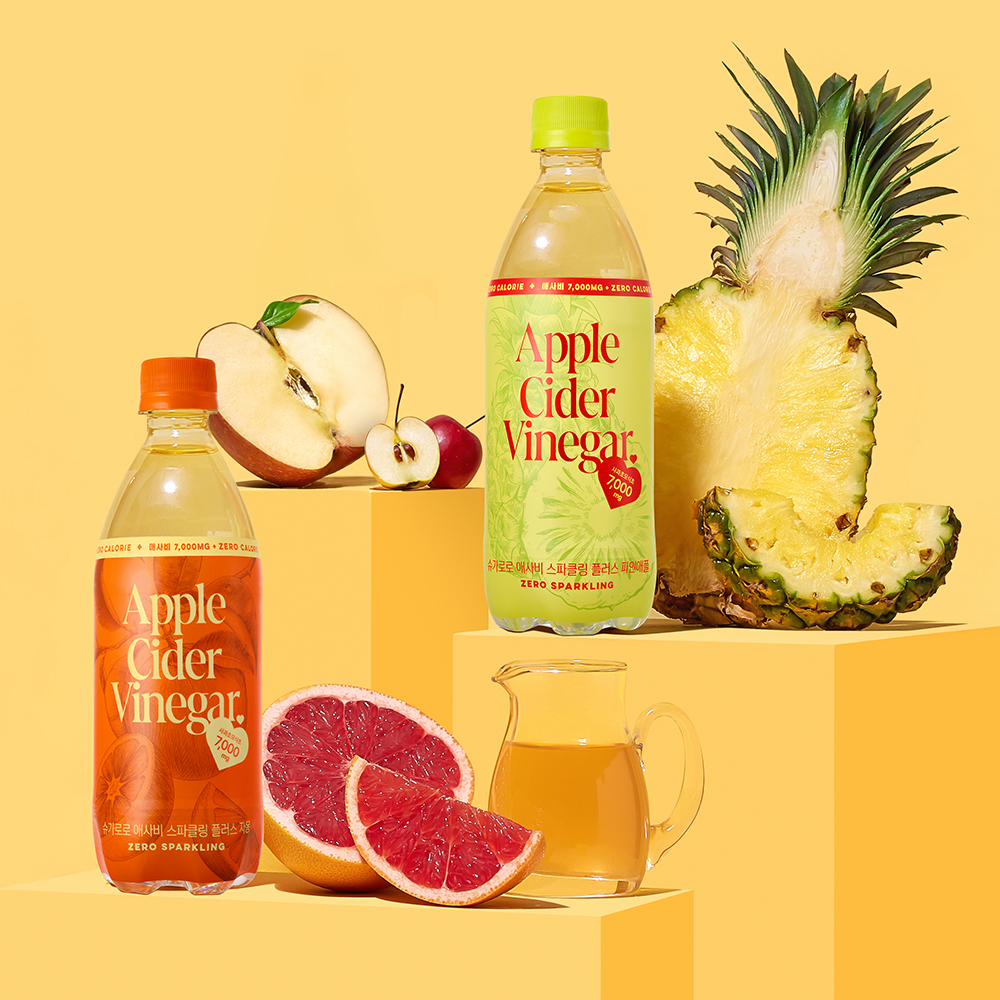 슈가로로 애사비 스파클링 플러스, 파인애플 500ml 12개 + 자몽 500ml 12개, 24개