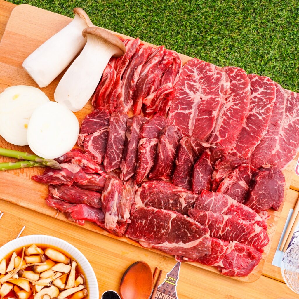 맛춤상회 소고기 모둠, 토시살 200g 1개 + 안창살 200g 1개 + 부채살 200g 1개 + 우삼겹 200g 1개, 1세트
