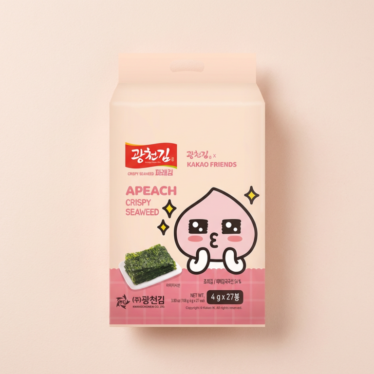 광천김 파래 도시락김 카카오프렌즈, 4g, 27봉