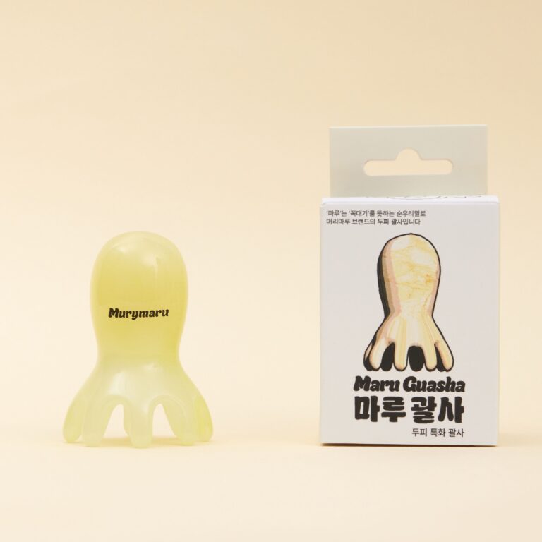 머리마루 문어 괄사, 레몬옐로우, 2개
