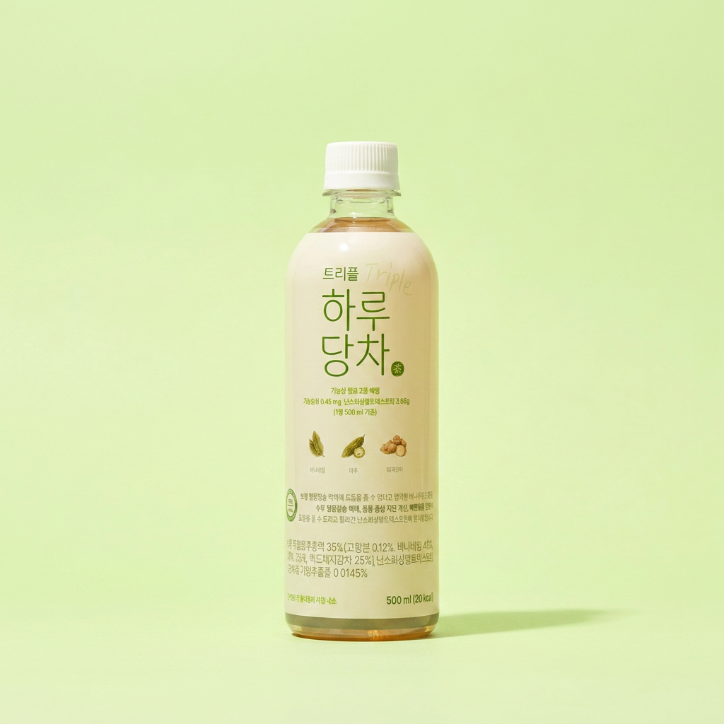 케어웰 트리플 하루당차, 바나바잎 여주 돼지감자차, 500ml, 20개