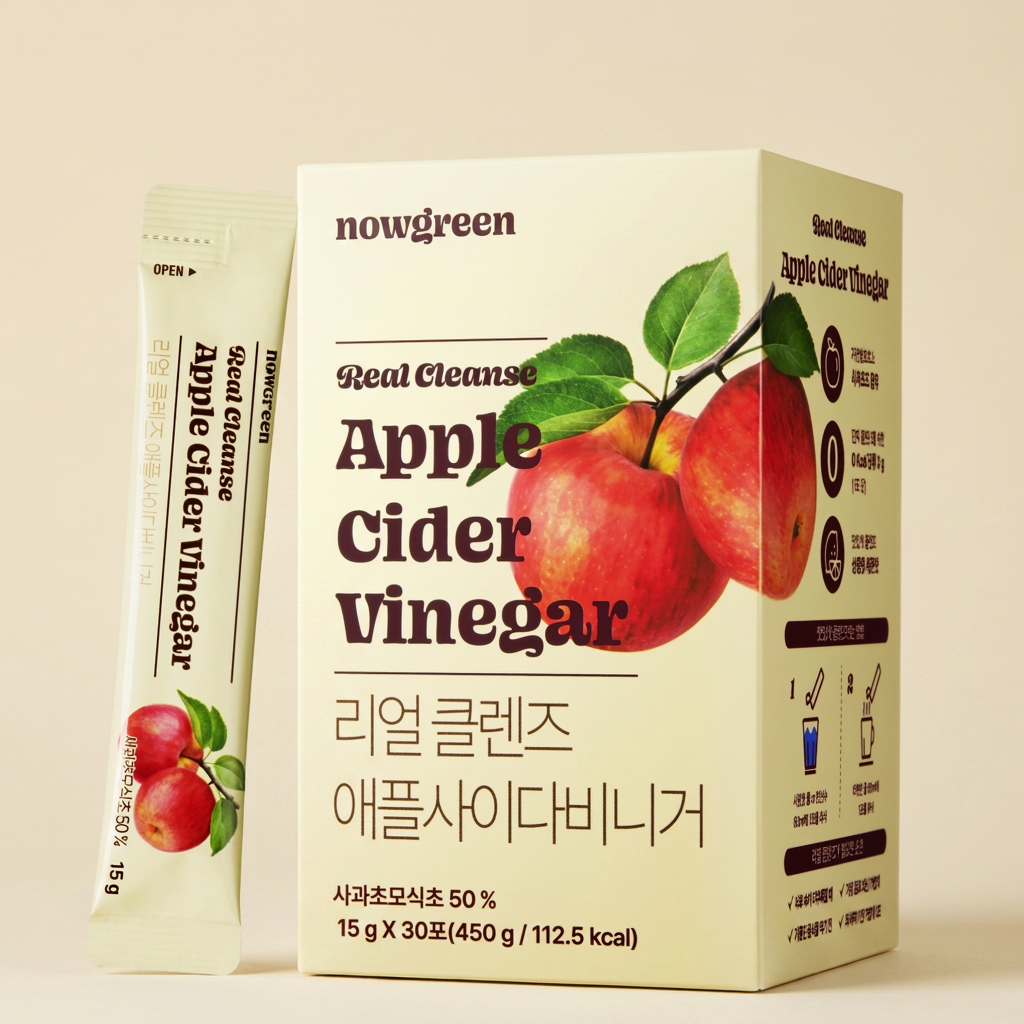 나우그린 리얼 클렌즈 애사비 애플사이다비니거, 30포, 2박스