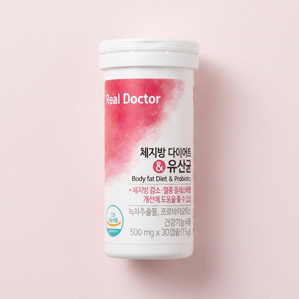 리얼닥터 체지방 다이어트 유산균, 500mg, 30캡슐, 3개