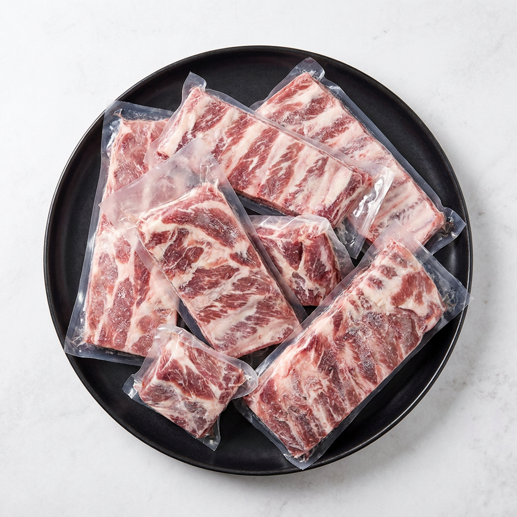 돼지 등갈비, 국내산, 3kg, 1박스