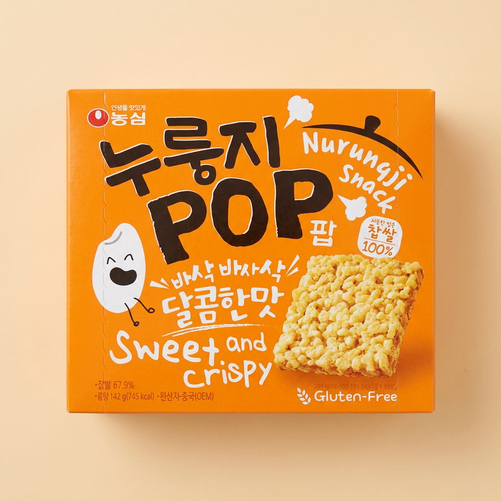 농심 누룽지팝, 142g, 4개