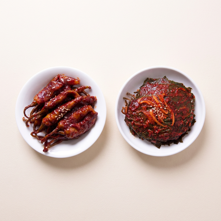 해달식품 국내가공 장아찌 고추무침 1kg + 깻잎무침 1kg, 2개