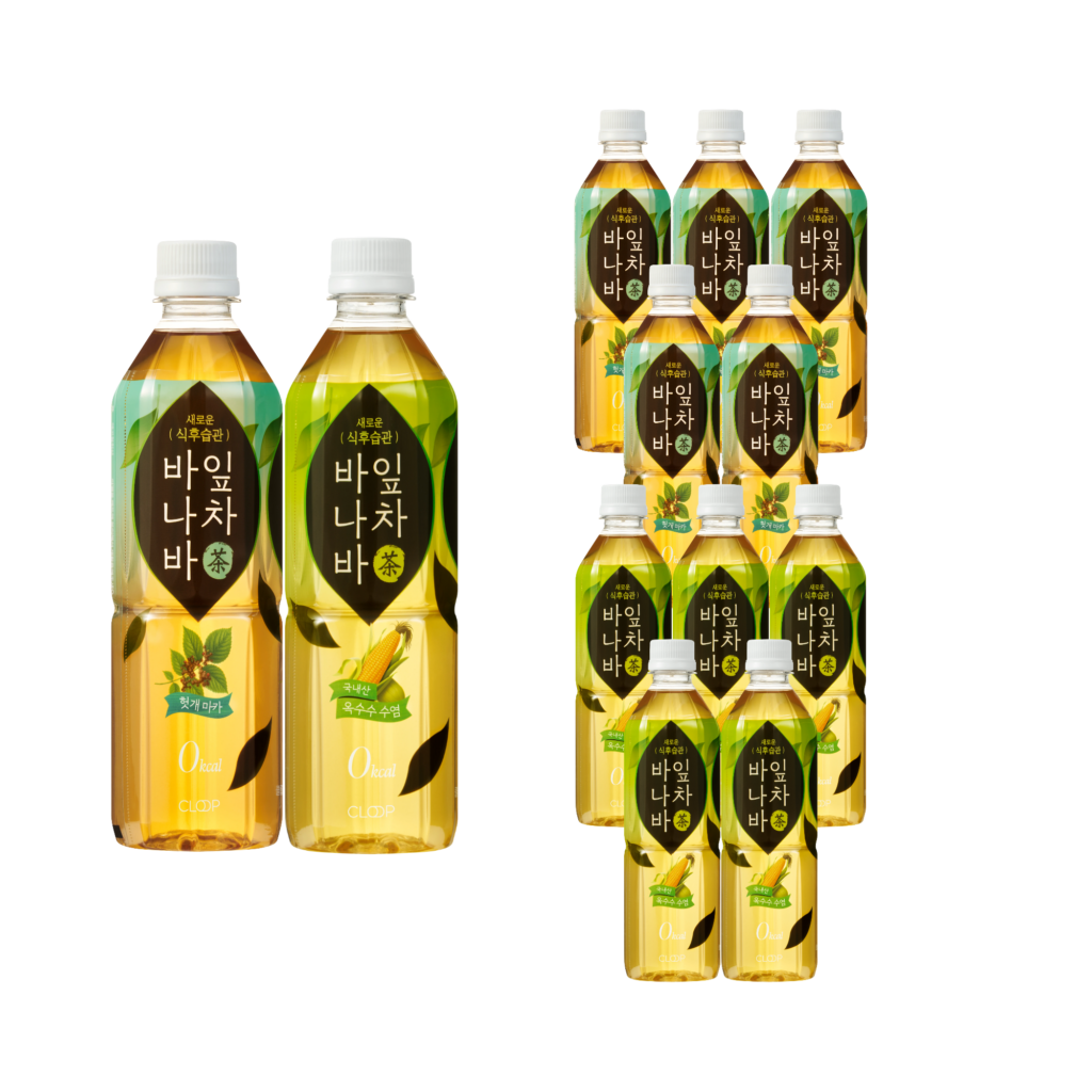 클룹 바나바잎차, 옥수수수염차 6개 + 헛개마카차 6개, 500ml, 12개