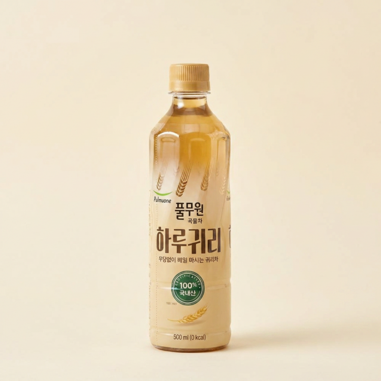 풀무원 곡물차 하루귀리, 500ml, 24개