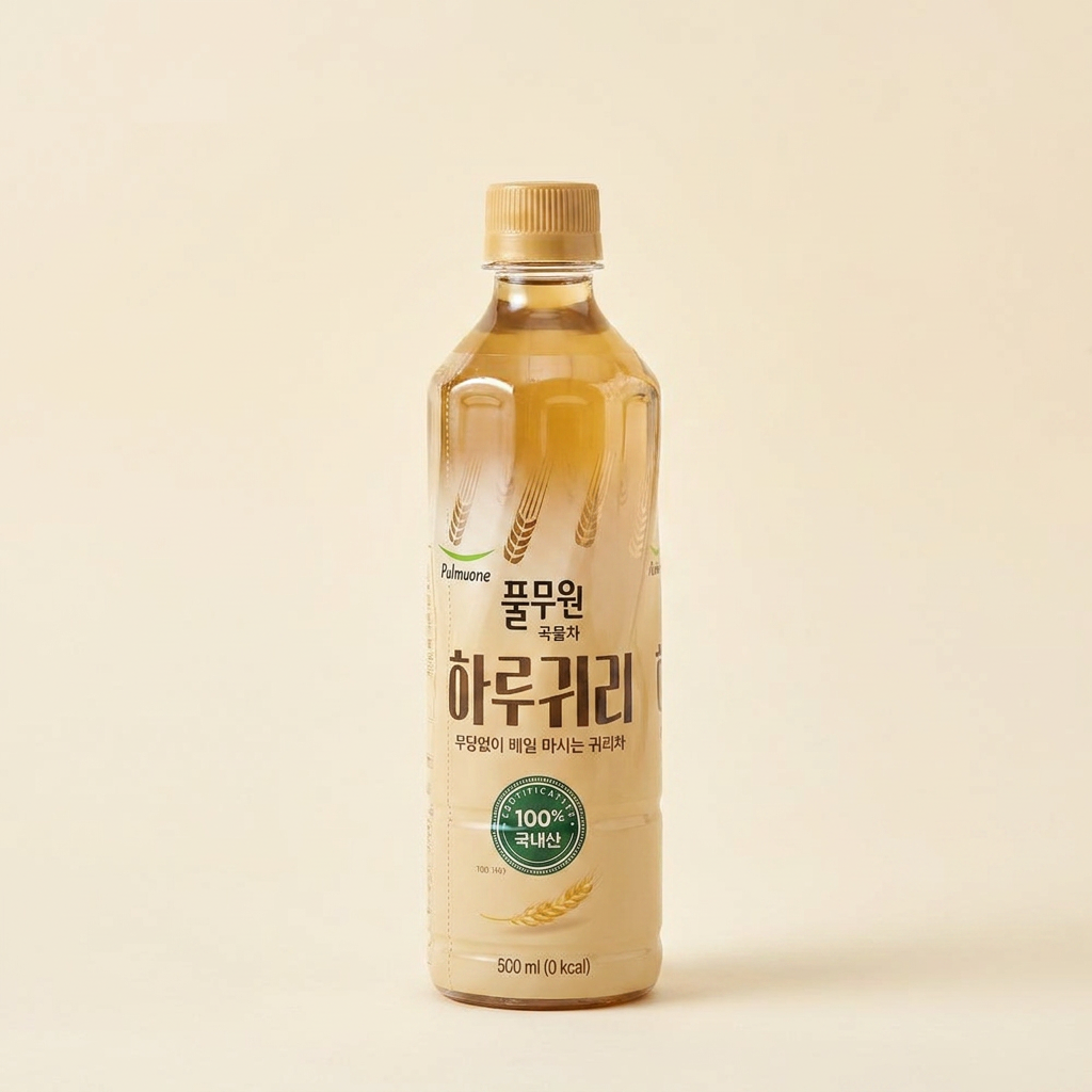 풀무원 곡물차 하루귀리, 500ml, 24개