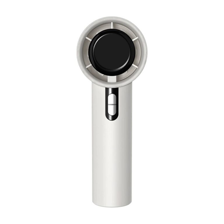 아이노 LCD 버튼형 휴대용 선풍기, ANFA-3K-14-YC, 3000mAh, 화이트, 1개
