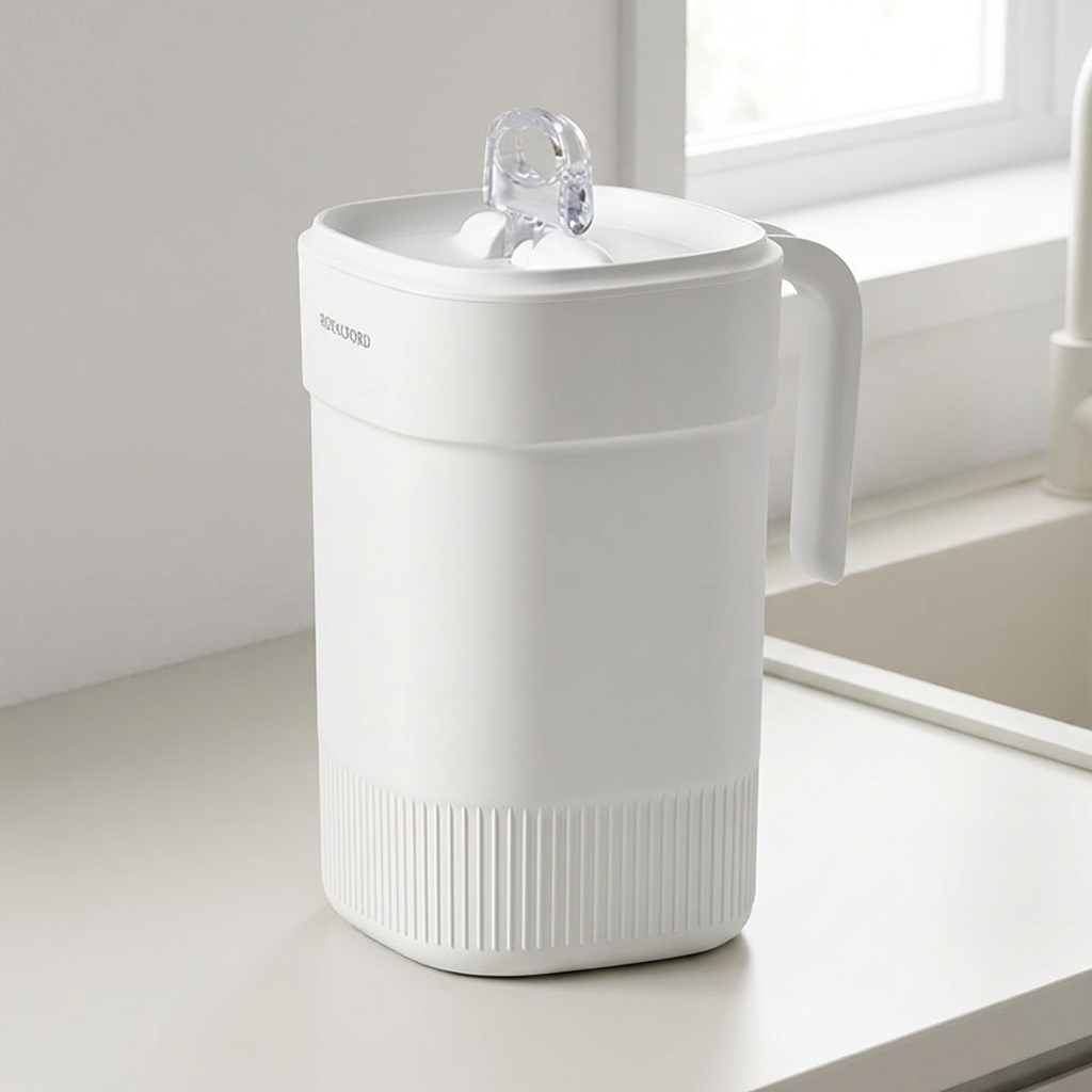 로얄포드 냄새막는 진공 밀폐 음식물 쓰레기통, 화이트, 3L, 1개