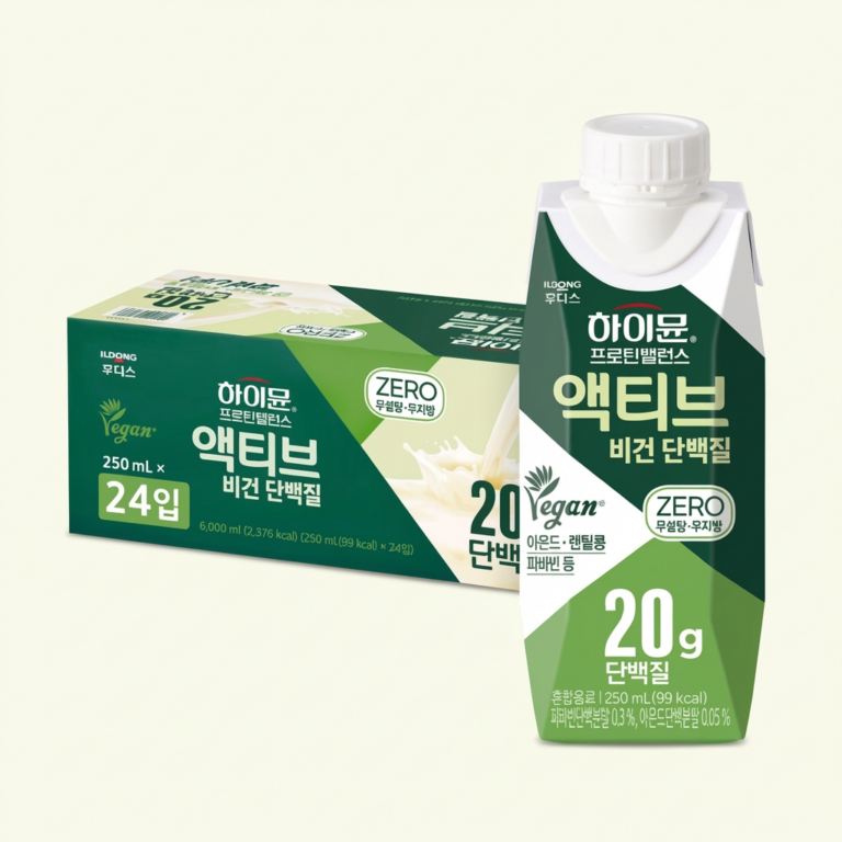 일동후디스 하이뮨 프로틴 밸런스 액티브 비건 단백질 제로, 250ml, 24팩