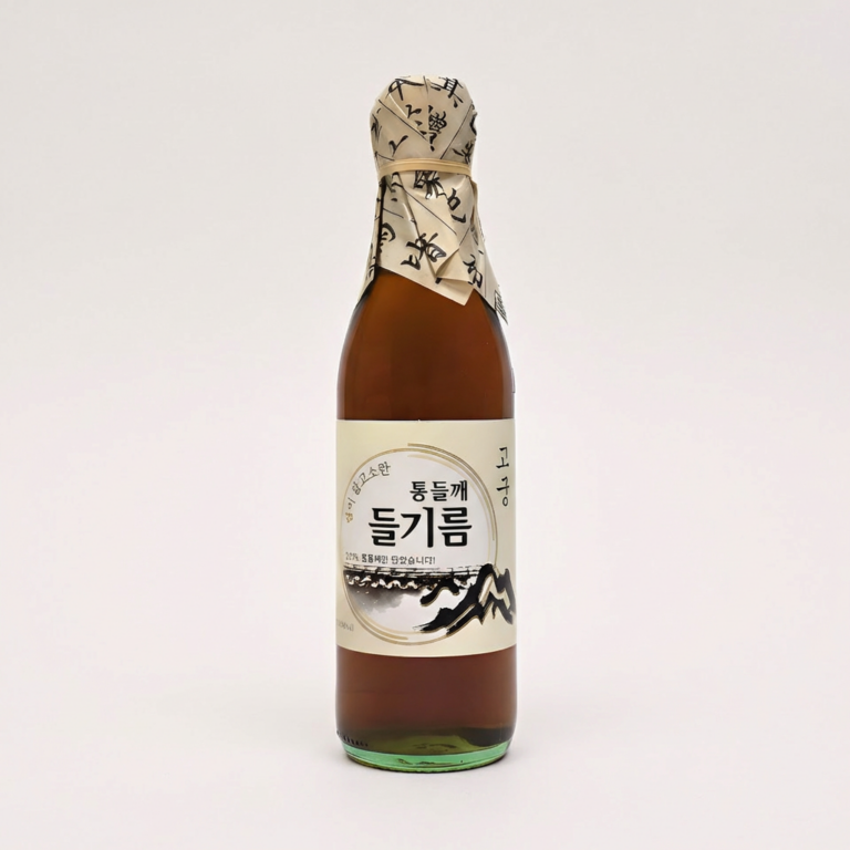 고궁 통들깨 들기름 100퍼센트, 350ml, 4개