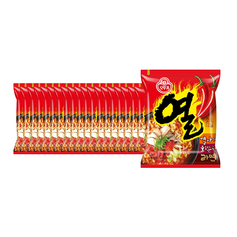 오뚜기 열라면, 120g, 20봉
