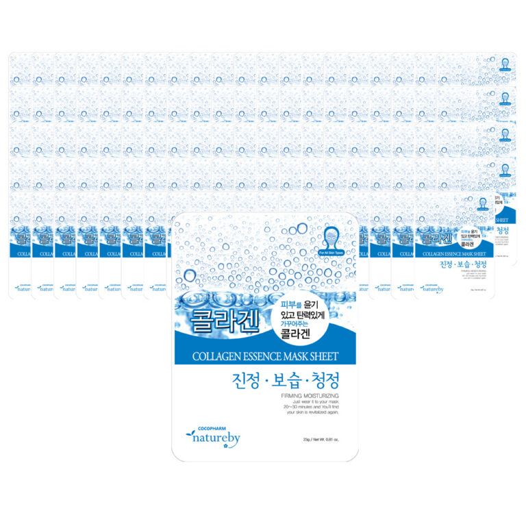 네이처바이 콜라겐 에센스 마스크팩, 100개입, 1세트