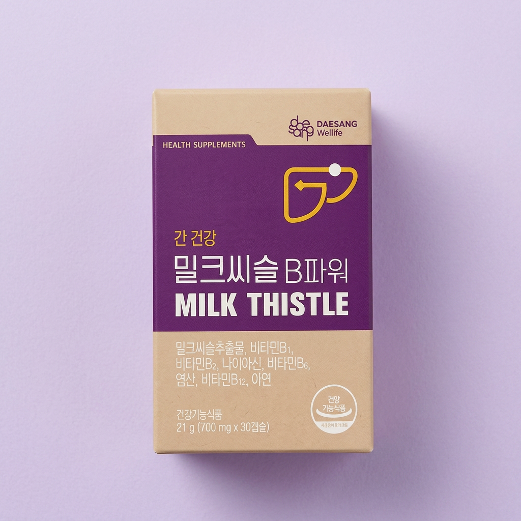 밀크씨슬 B파워, 30캡슐, 6박스