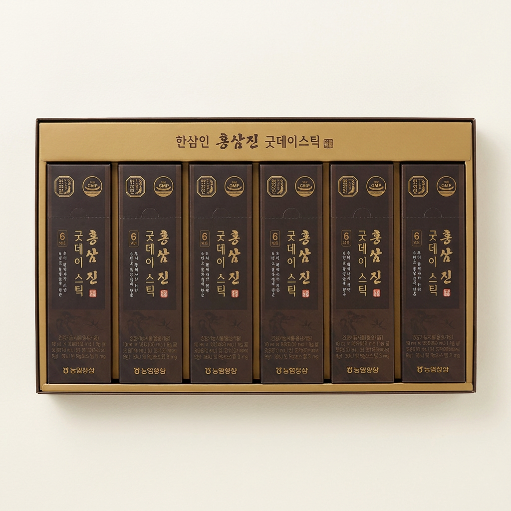 한삼인 홍삼진 굿데이 스틱, 10ml, 60포