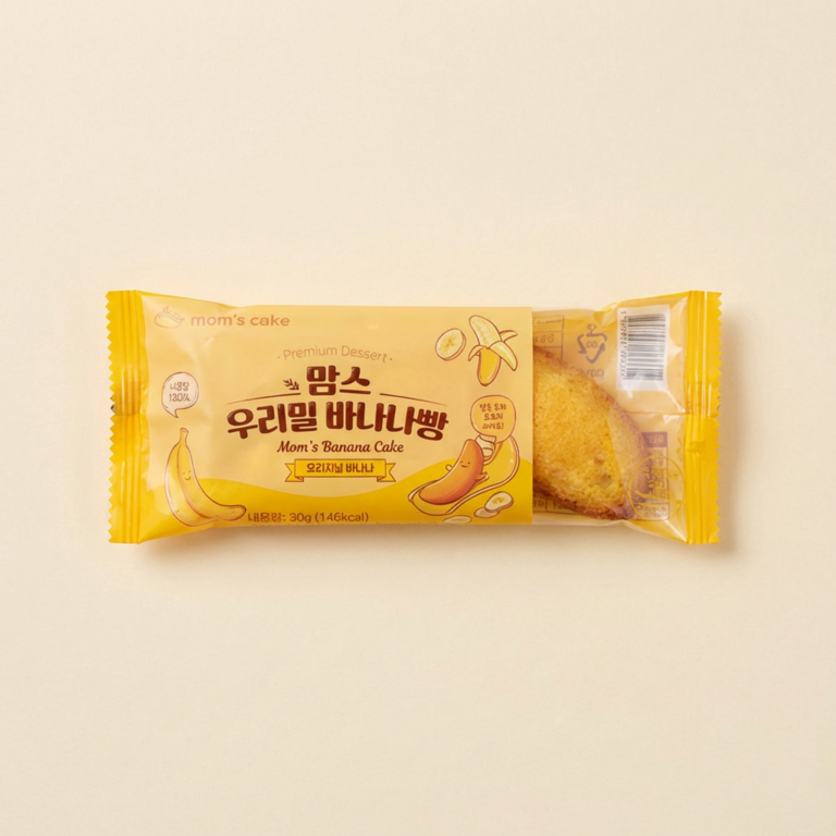 맘스케이크 우리밀 바나나빵, 오리지널, 30g, 30개