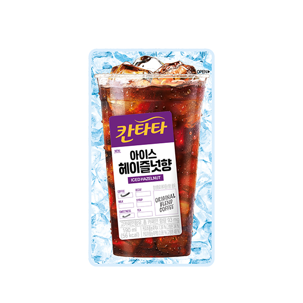 칸타타 아이스 커피 헤이즐넛, 190ml, 20개