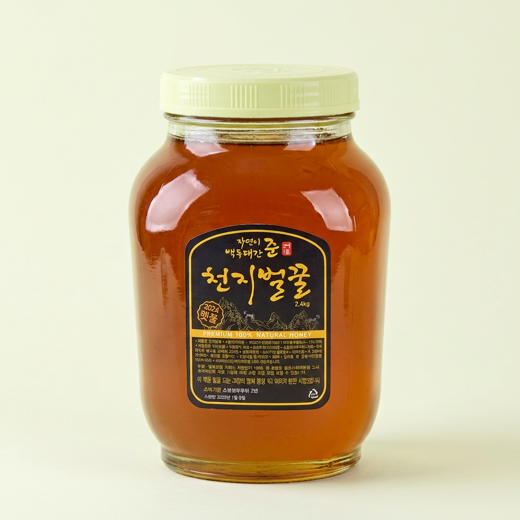 천지벌꿀, 경북 영주, 2.4kg, 2개