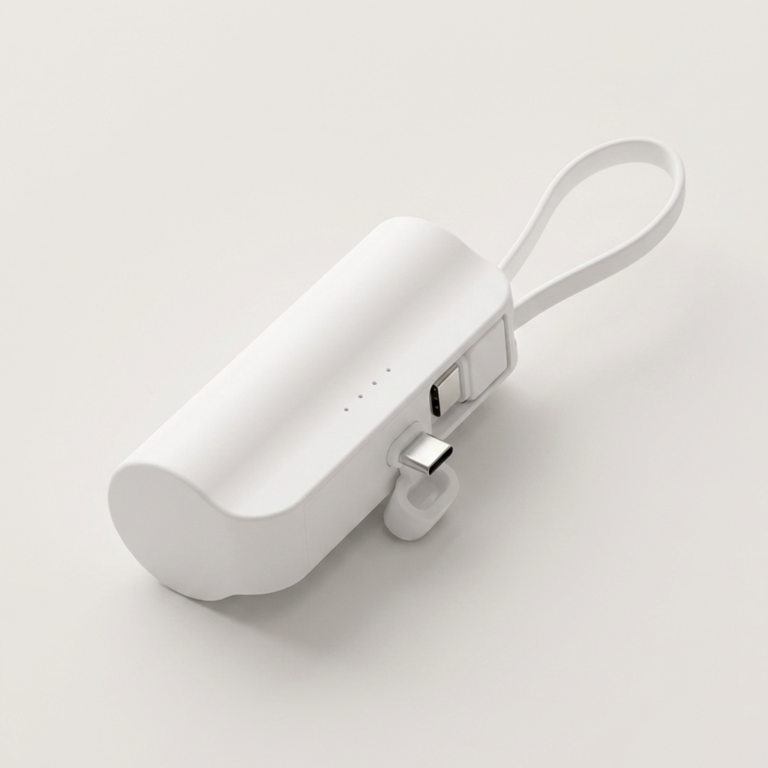 알리오 아이미니 도킹형 보조배터리, C타입 듀얼 충전, 5000mAh, 1개