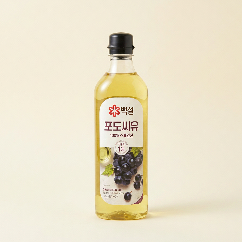 백설 포도씨유, 900ml, 4개