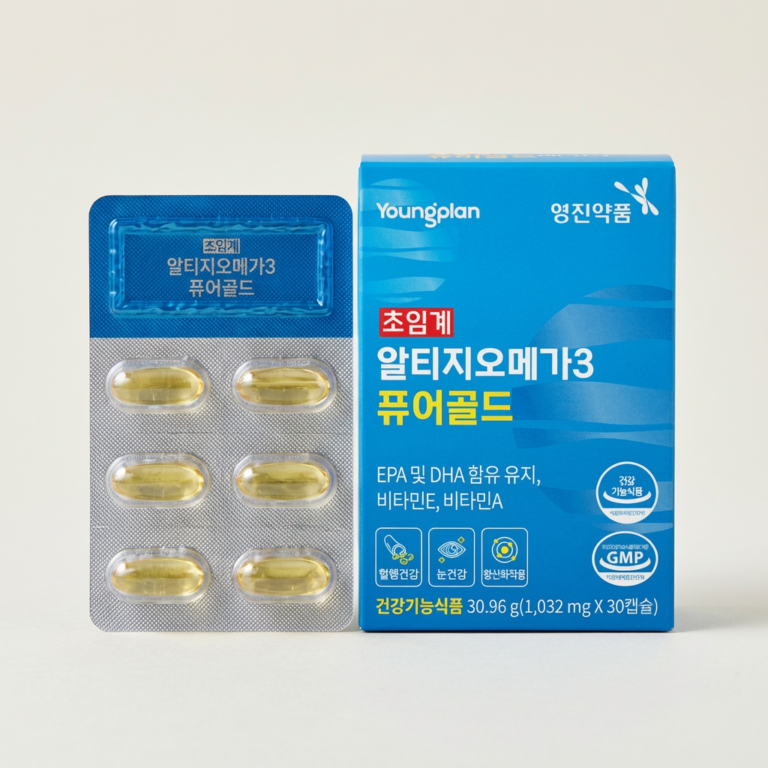 영진약품 초임계 알티지오메가3 퓨어골드, 30.96g, 30캡슐, 3박스