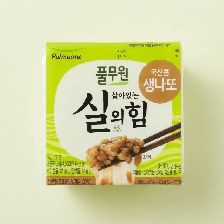 풀무원 국산콩 생나또, 49.5g, 2팩, 12개