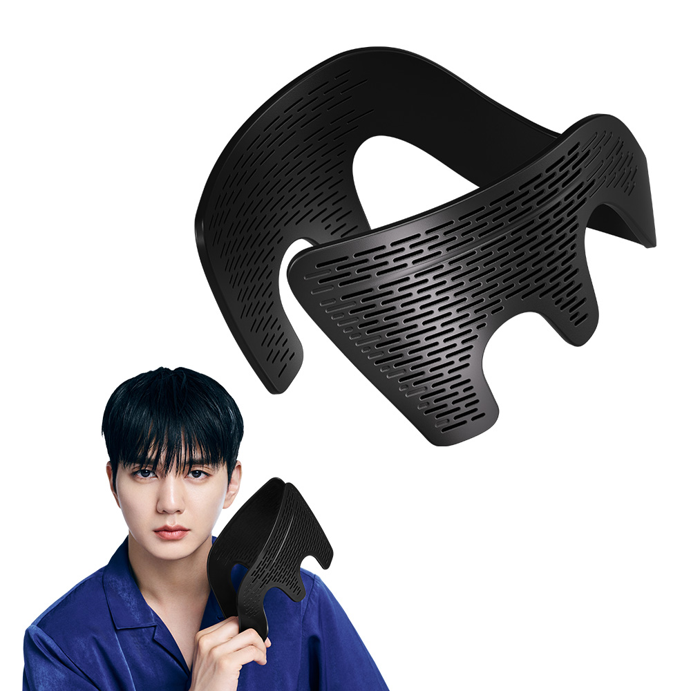 포뷰트 드롭셋 남자 옆머리 누르기, 블랙, 1개