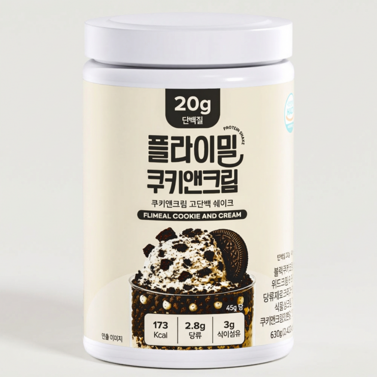 플라이밀 단백질 쉐이크, 쿠키앤크림, 630g, 1개