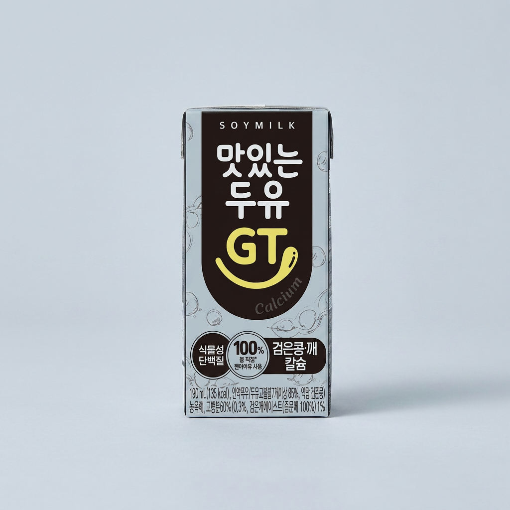 맛있는두유 GT 검은콩, 190ml, 72개