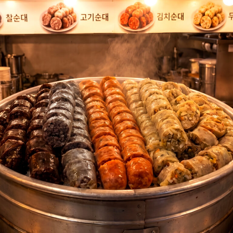 가마솥 순대트럭 모듬 4종 순대, 400g, 2팩