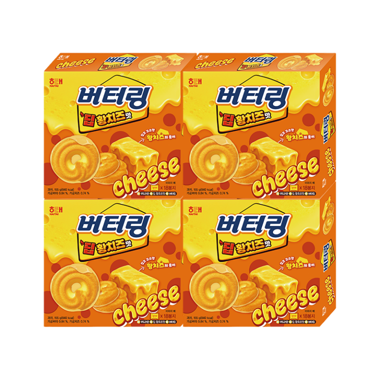 해태제과 버터링, 155g, 4개