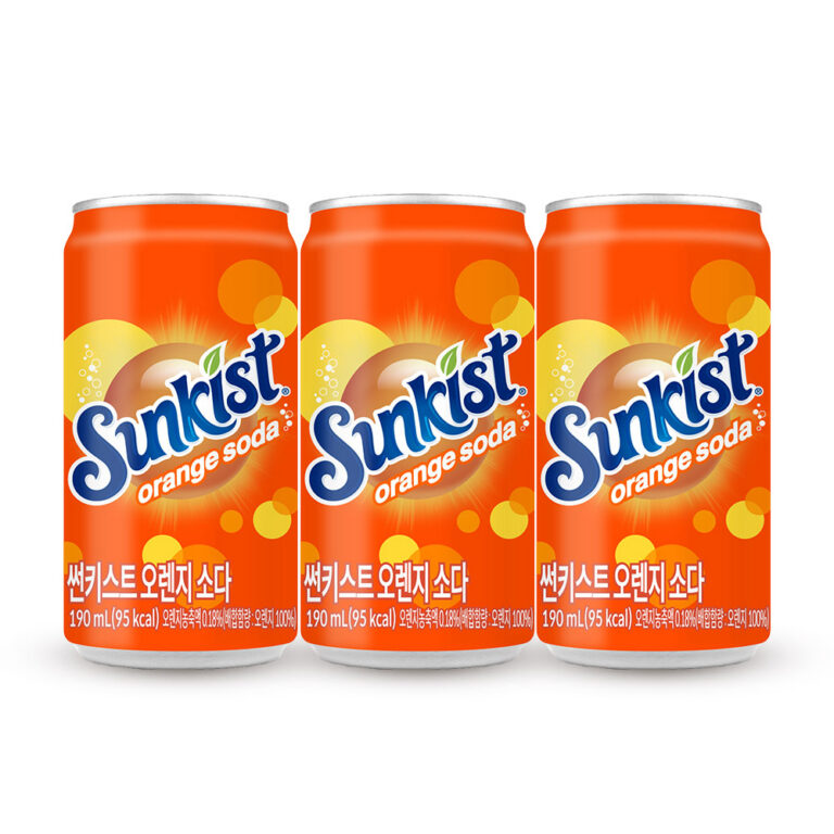 썬키스트 오렌지 소다, 190ml, 30개