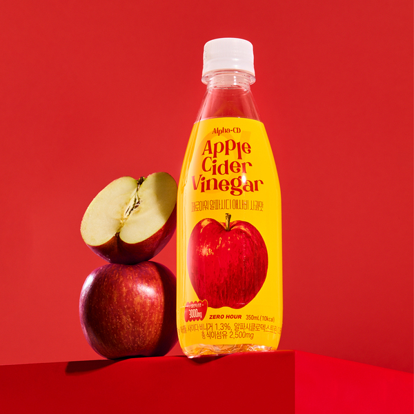 제로아워 알파시디 애사비 사과맛, 제로슈거, 350ml, 24개