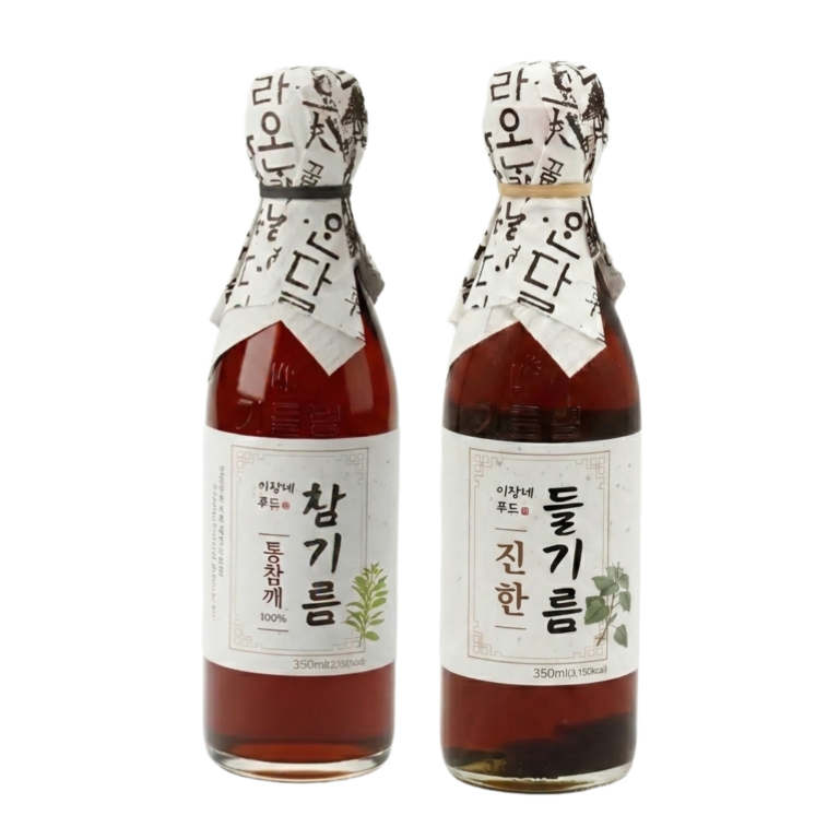 이장네 전통압착 참기름 + 들기름 세트, 350ml, 1병 + 350ml, 1병, 총 2병