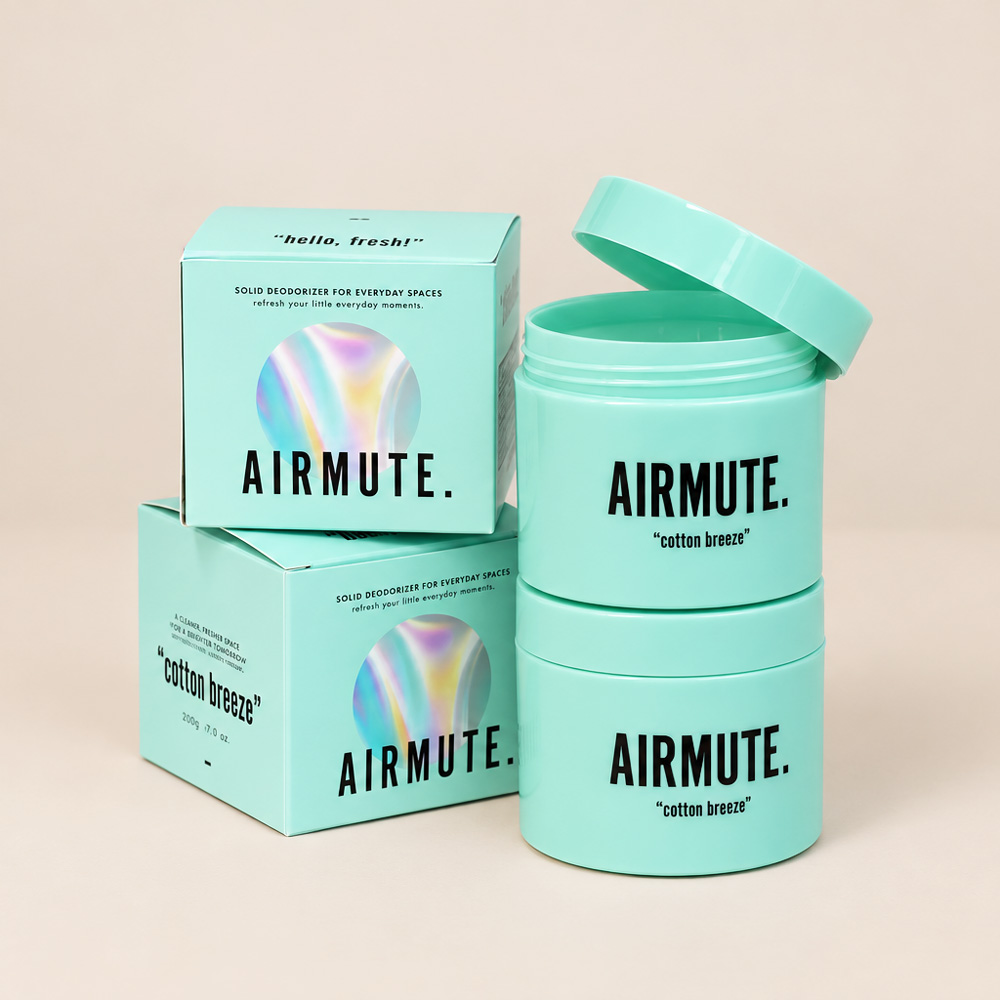 AIRMUTE 고체 탈취제, 코튼브리즈, 300g, 2개