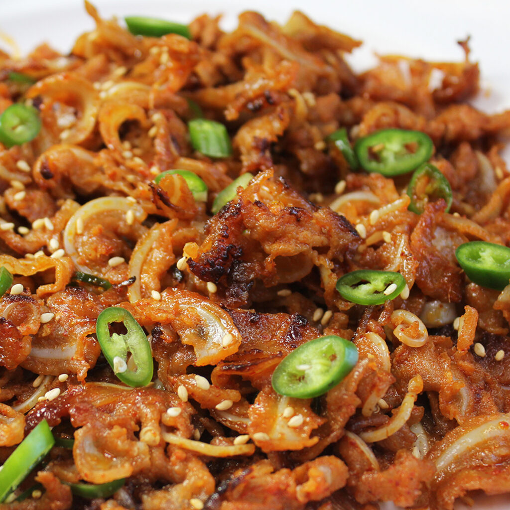 한돈 매콤양념 고추장 오돌뼈, 300g, 3개