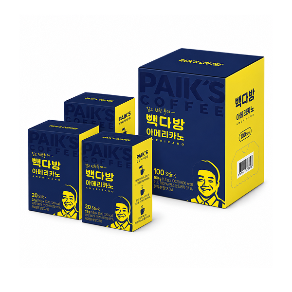 빽다방 아메리카노 스틱, 1.6g, 160봉, 1개